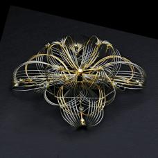 kaleidoscope -like metal sculpture