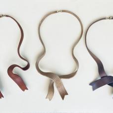 Steam-bent Cherry  Sassafras  Walnut with brass Hinge