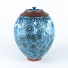 Jar with crystalline glaze