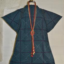 Masu is the Japanese word signifying prosperity or brilliance. This jacket contains an abundance of straight running stitches  but in a design that evokes strength and elegance. The fabric was naturally dyed from indigo plant  accompanied by plant-dyed thread using madder and other native plants.