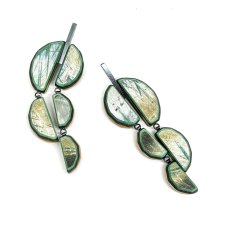 handcarved upcycled skateboards  hand fabricated oxidized sterling silver