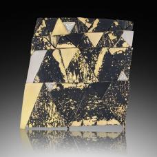 Fabricated Gold fused on Steel Brooch.