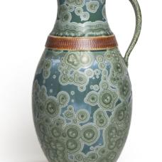 pitcher with crystalline glaze