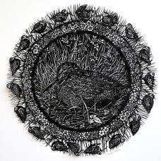 The woodcock hen  as she sits on the ground  camouflages so well. Her beautiful feathers remind me of the dry leaves that make woodcocks masters of camouflage  helping them blend in with the leafy surroundings on the floors of young forests or in fields.