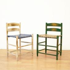 Painted and rusted steel  and steel strapping