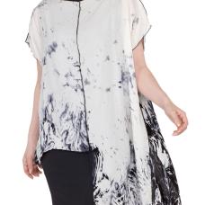 Georgette Crepe Silk Hand-Dyed Shape-Resist Techniques Hand-Sewn