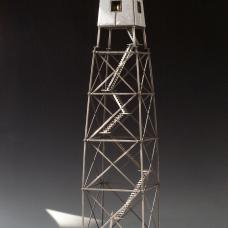 Fabricated object of sterling silver and traditional  kiln-fired glass enamel on copper  23 k gold leaf. Interior skeleton of nickel silver. No casting  no production techniques. Old-school handwork.