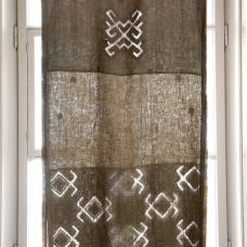 2D vestment long / wall hanging with hand embroidered symbols of protection.