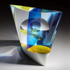 Optical glass that has been cold-worked: a centuries old Bohemian technique using no heat  but rather room temperature glass is shaped using water and abrasives in conjunction with lapidary tools. The techniques involved are cutting  grinding  polishing  laminating  and coloring.