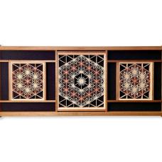 Alaskan yellow cedar and osage on cloth