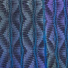 detail view of woven scarf