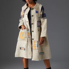 patchwork trenchcoat